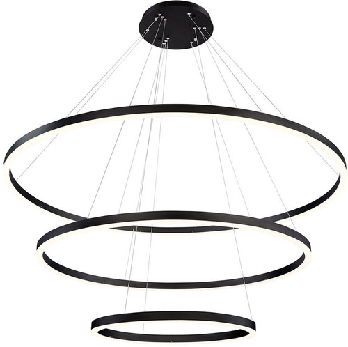 Eurofase 31474-023 Spunto Modern Matte Black LED Drop Lighting