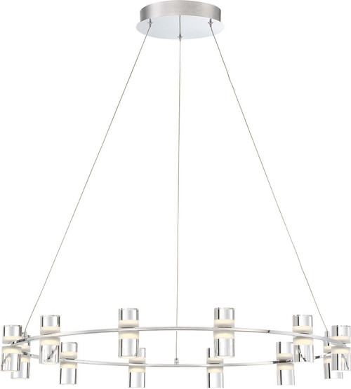 Eurofase 33725-017 Netto Modern Chrome LED Chandelier Light