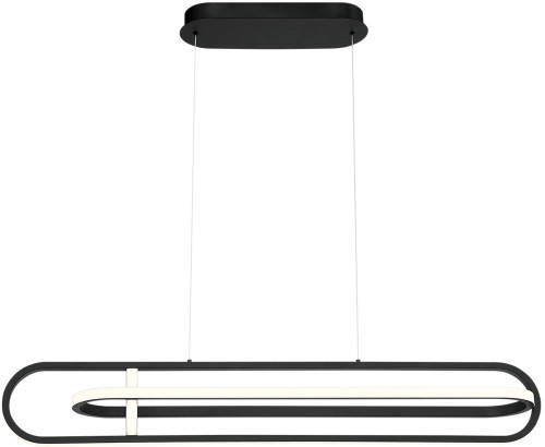 Eurofase 37039-011 Demark Contemporary Matte Black LED Island Light Fixture