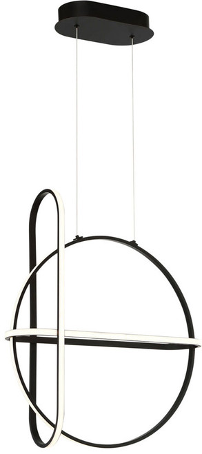 Eurofase 37035-013 Berkley Modern Matte Black LED Pendant Lamp