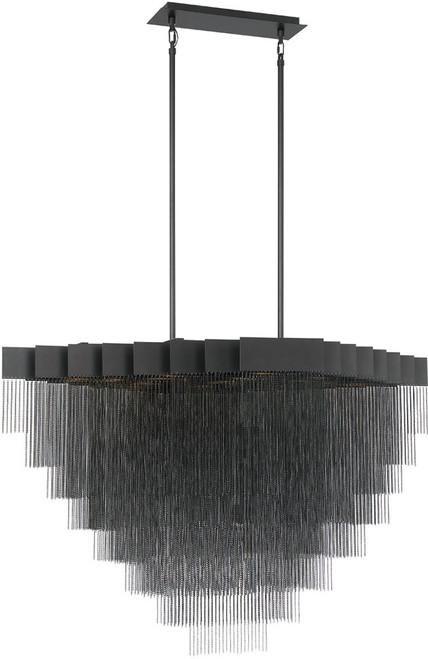 Eurofase 37096-025 Bloomfield Contemporary Black LED Hanging Light Fixture
