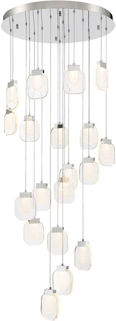 Eurofase 37192-023 Paget Modern Chrome LED Multi Drop Ceiling Lighting