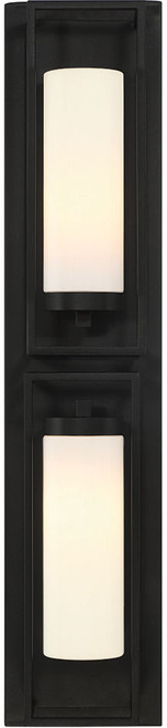 Eurofase 42732-013 Ren Modern Satin Black Outdoor Wall Light Sconce