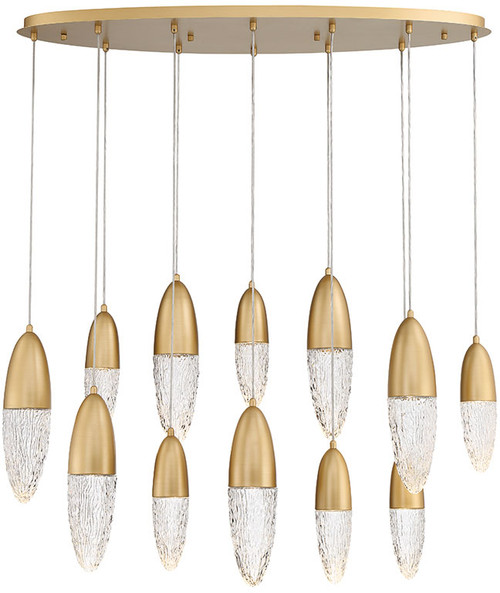 Eurofase 43861-035 Écrou Modern Gold Halogen Drum Multi Pendant Lighting