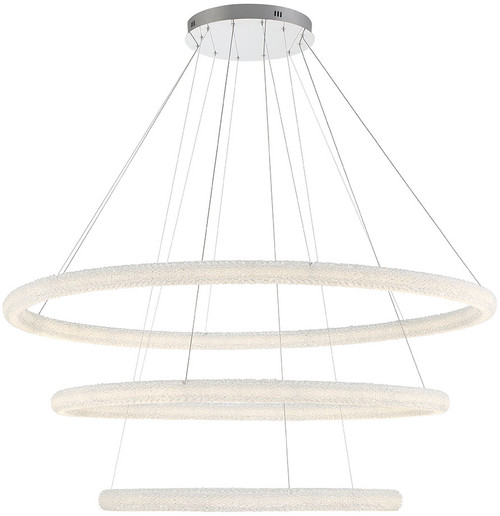 Eurofase 43927-012 Sassi Chrome LED Tiered Multi Ceiling Pendant Light