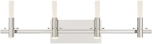 Eurofase 45235-023 Torna Contemporary Polished Nickel LED 4-Light Bath Lighting