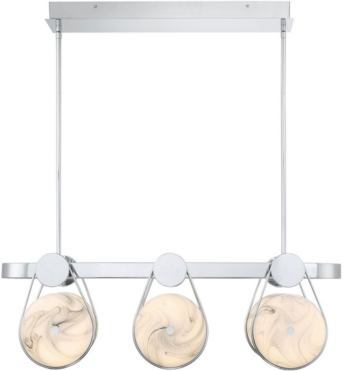 Eurofase 45910-012 Disuco Contemporary Chrome LED Kitchen Island Light Fixture
