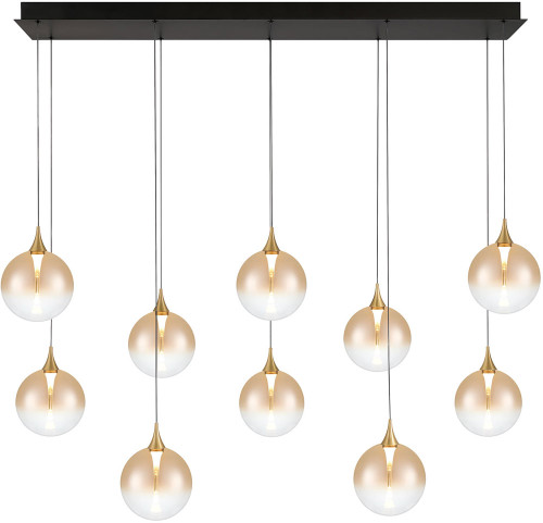 Eurofase 48932-035 Iissa Modern Gold LED Multi Pendant Light Fixture