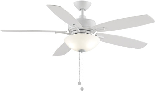 Fanimation FP6285BMW Aire Deluxe Matte White LED 52" Ceiling Fan