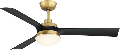 Fanimation FP6807BSBL Barlow Modern Brushed Satin Brass LED 52" Ceiling Fan