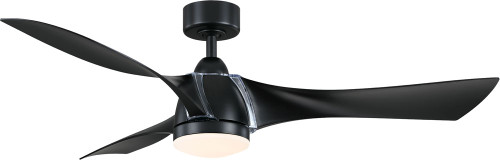 Fanimation FPD6858BL Klear Contemporary Black LED 56" Ceiling Fan