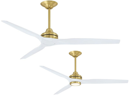 Fanimation MAD6721BS Spitfire Contemporary Brushed Satin Brass LED Home Ceiling Fan