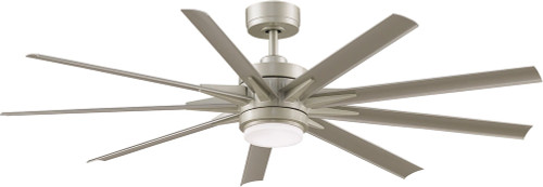 Fanimation MAD8152BNW Odyn Custom Brushed Nickel LED Interior / Exterior Home Ceiling Fan