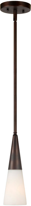 Forte 2179-01-32 Modern Antique Bronze Mini Pendant Lighting