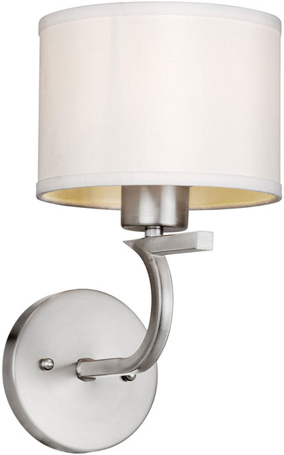 Forte 2562-01-55 Modern Brushed Nickel Wall Sconce Lighting