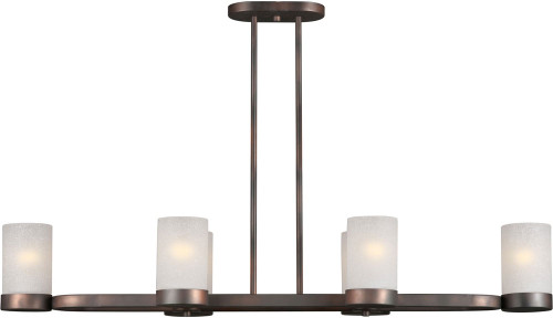 Forte 2648-06-32 Contemporary Antique Bronze Kitchen Island Light Fixture