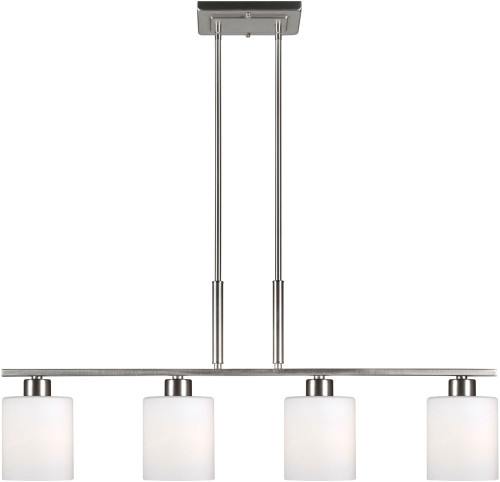Forte 2664-04-55 Brushed Nickel Kitchen Island Lighting