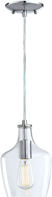 Forte Lighting 2679-01-05 Milo Chrome 6.5" Mini Pendant Lighting