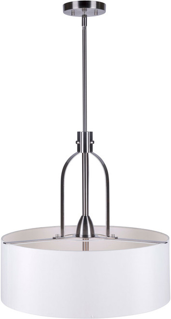 Forte 2738-03-55 Tama Brushed Nickel Drum Pendant Lighting