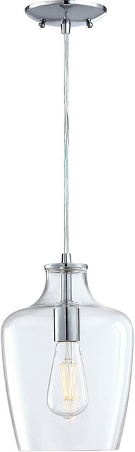 Forte Lighting 2779-01-05 Milo Chrome 8" Mini Drop Ceiling Lighting