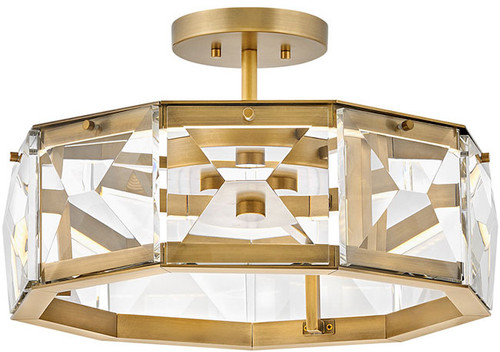 Fredrick Ramond FR30103HBR Jolie Modern Heritage Brass LED Ceiling Lighting Fixture