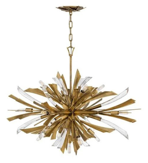 Fredrick Ramond FR40906BNGG Vida Contemporary Burnished Gold Pendant Light