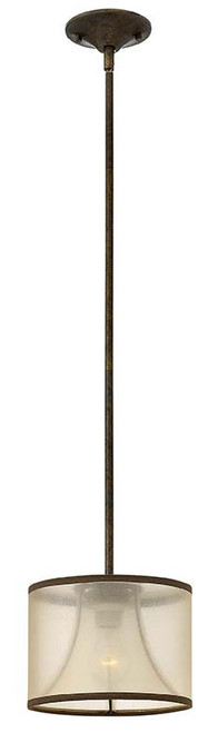 Fredrick Ramond FR45607FBZ Mime 9 Inch Diameter Transitional French Bronze Mini Drop Lighting