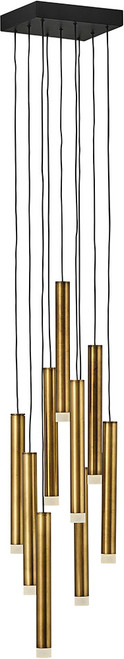 Fredrick Ramond FR49906HBR Harmony Contemporary Heritage Brass LED Multi Pendant Lamp