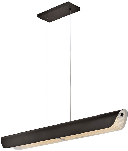 Fredrick Ramond FR41555BX Arco Contemporary Black Oxide LED Island Lighting