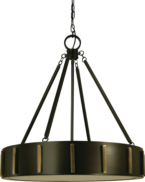 Framburg 4594 Pantheon Modern 23" Drum Pendant Lighting Fixture