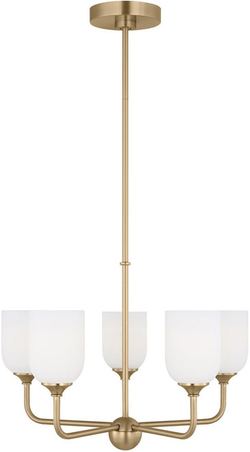 Generation Lighting GLC1085SB Emile Modern Satin Bronze Mini Chandelier Light