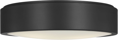 Generation Lighting GLF1053MBK Albee Modern Midnight Black 18" Ceiling Light