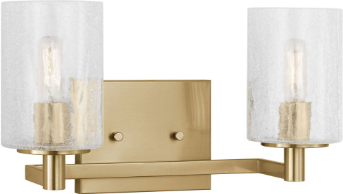 Generation Lighting GLV1032SB Parker Modern Satin Bronze 2-Light Bath Sconce