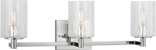 Generation Lighting GLV1033EN/CH Parker Modern Chrome 3-Light Bath Light Fixture