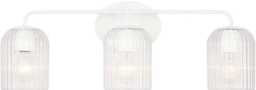 Generation Lighting GLV1133MWT Eisele Modern Matte White 3-Light Bathroom Lighting