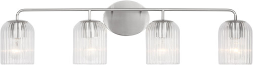 Generation Lighting GLV1134BS Eisele Modern Brushed Nickel 4-Light Bath Lighting