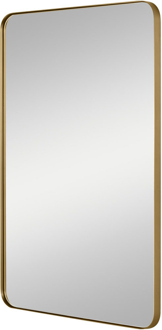 Generation Lighting MR1304BBS Planer Contemporary Burnished Brass Wall Mirror