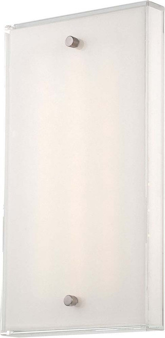 George Kovacs P1142-084-L Framework Brushed Nickel LED Wall Light Fixture