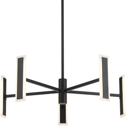 George Kovacs P1415-66A-L Edge Modern Coal LED Lighting Chandelier