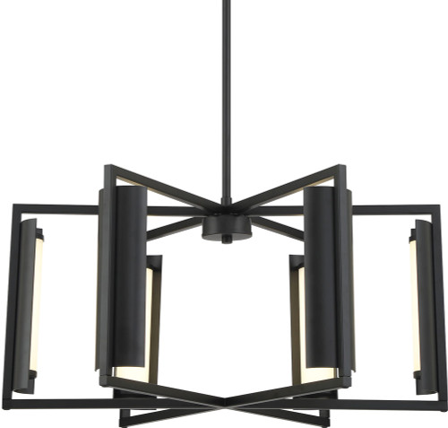 George Kovacs P1558-66A-L Trizay Contemporary Coal LED Pendant Light