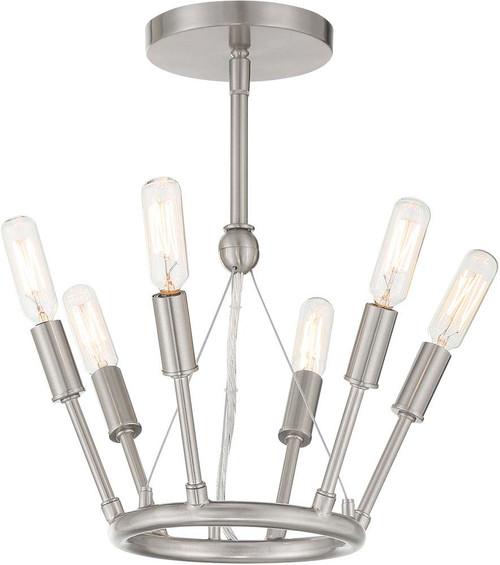 George Kovacs P1686-084 Royalty Modern Brushed Nickel Ceiling Lighting