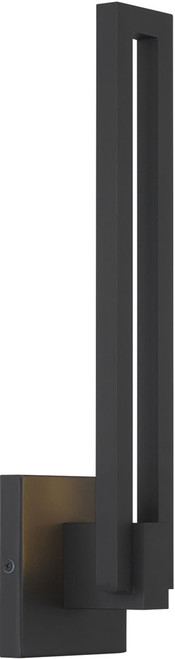 George Kovacs P1712-066-L Music Contemporary Sand Coal LED 18" Outdoor Wall Lighting Fixture