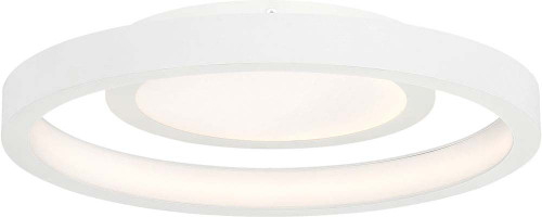 George Kovacs P2015-044-L Knock Out White LED Flush Mount Light Fixture
