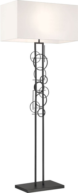 George Kovacs P5137-066 Tempo Contemporary Sand Coal Floor Lamp Lighting