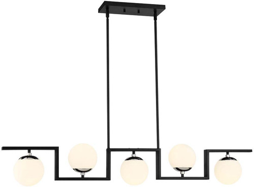 George Kovacs P5425-572 Alluria II Contemporary Coal with Brushed Nickel Kitchen Island Light