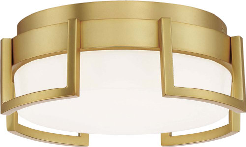 George Kovacs P953-1-248-L Bezel Set Modern Honey Gold LED 10" Ceiling Lighting