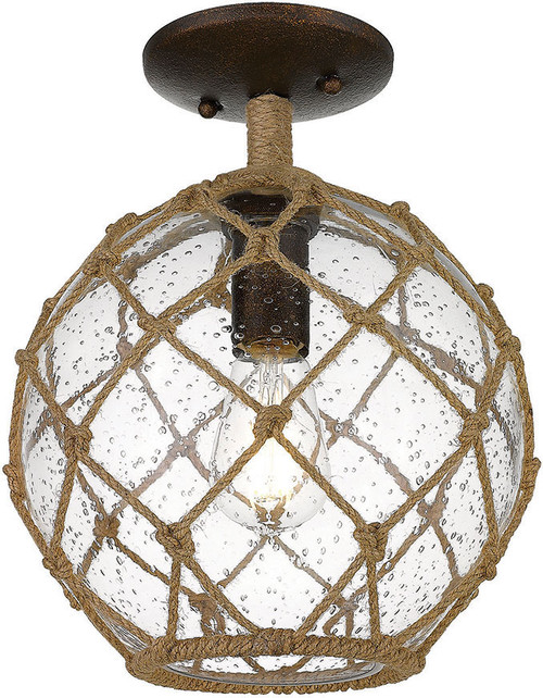 Golden Lighting 1092-SF BC-SD Haddoc Burnished Chestnut Overhead Lighting