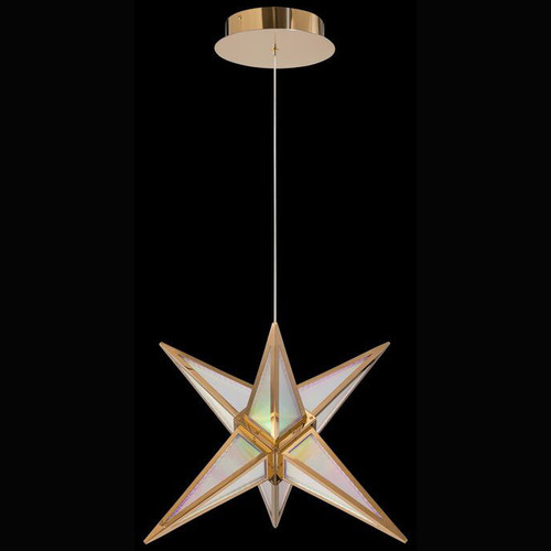 Golden Lighting 1555-18 RG Spectrum Contemporary Rose Gold LED Drop Lighting