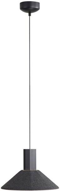 Golden Lighting 3133-P13 FB-GY Faroe Modern Flecked Black / Grey LED Drop Ceiling Light Fixture