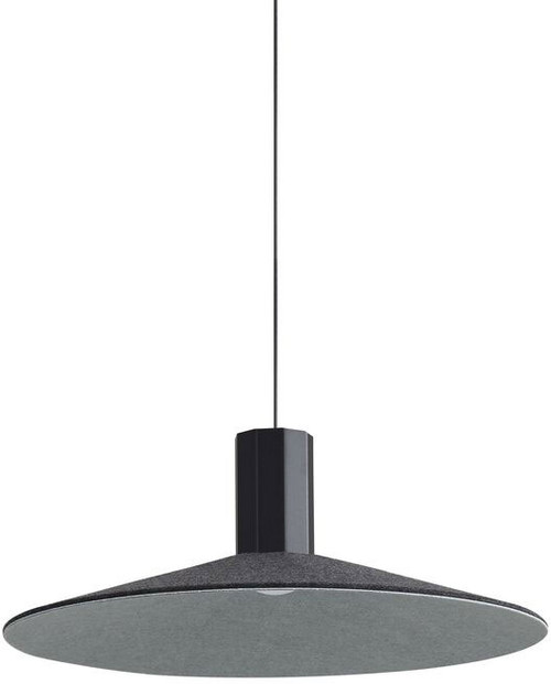 Golden Lighting 3133-P20 FB-GY Faroe Contemporary Flecked Black / Grey LED Hanging Pendant Light